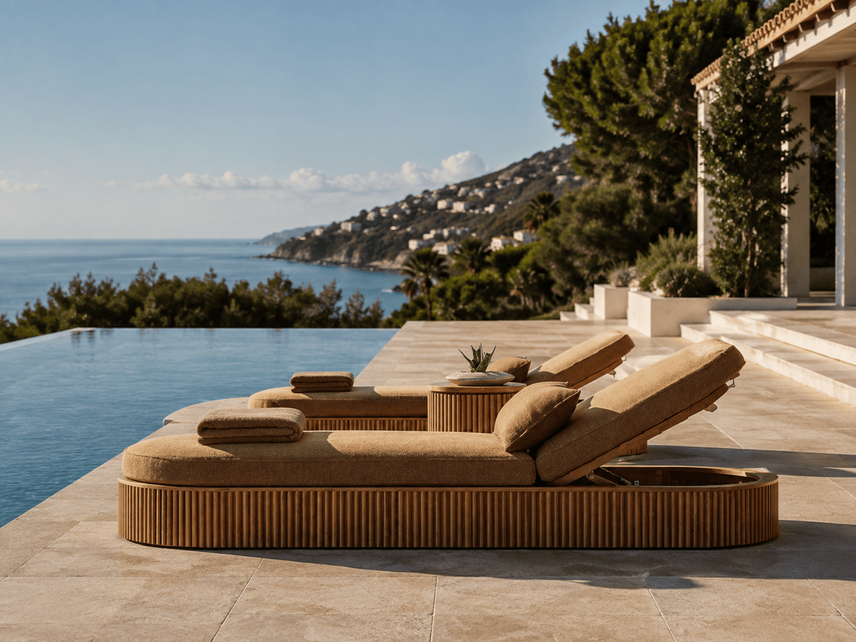 The Solea Twin Sun Lounger - SOLEA LIVING